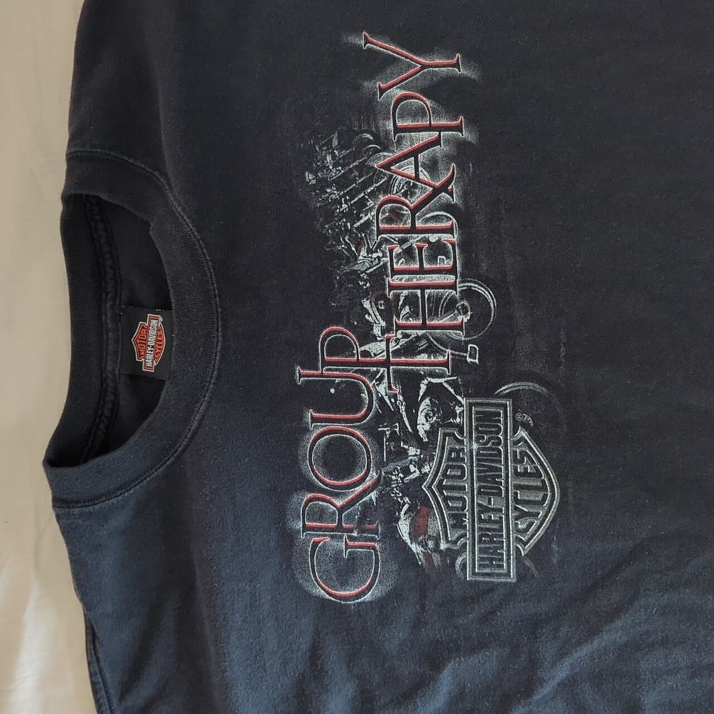 Harley Davidson Indy West 10th Anniversary Group Therapy Shirt - Picture 4 of 6